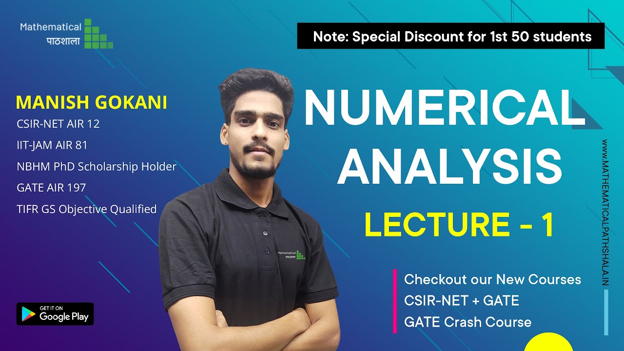 NUMERICAL ANALYSIS L1 | GATE MA 2023 CRASH COURSE
