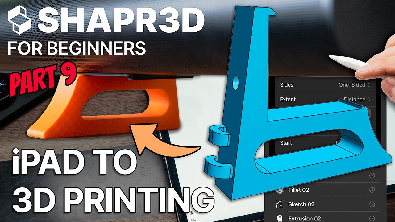 Shapr3D FOR BEGINNERS Part 9 (RE-UPLOAD) - iPad to 3D Printing Risers for Sonos Arc Ultra