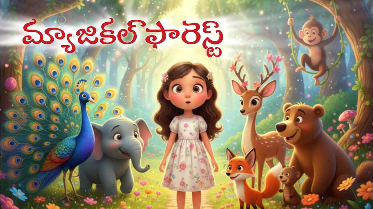 మ్యాజికల్ ఫారెస్ట్ లో రియా ✨ | Friendship Story for Kids | Telugu Moral Story