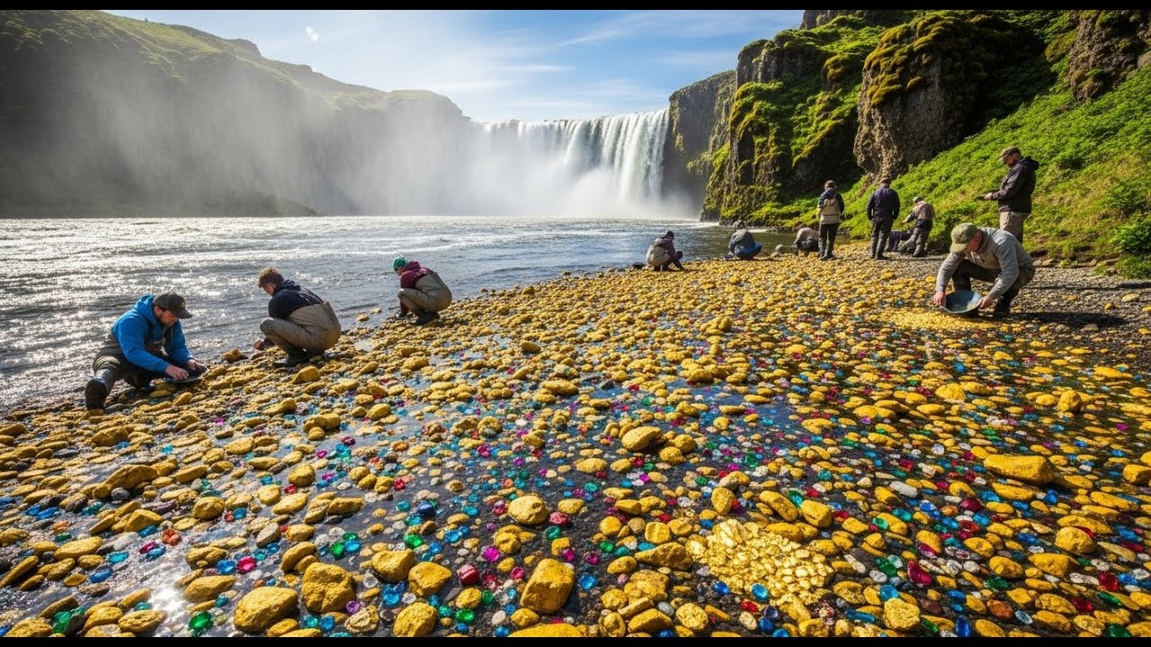 I Found a River Full of Gold & Colorful Gems 💎
