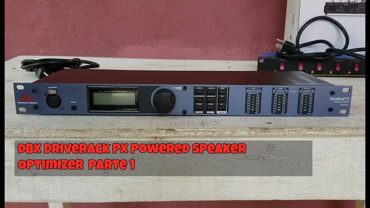 dbx DriveRack Px Powered Speaker Optimizer en Español Parte 1 