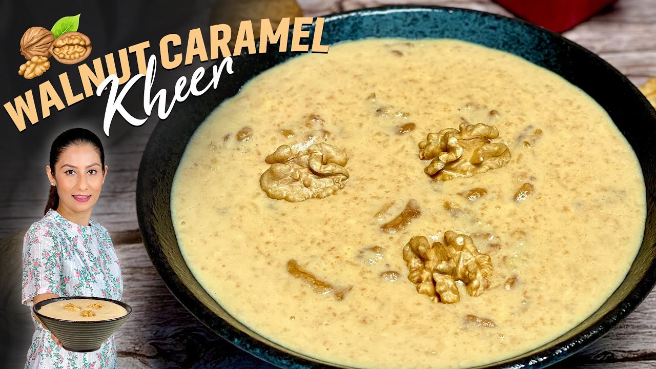 Walnut Caramel Kheer I Caramel Kheer Recipe | खास केरेमल स्वाद वाली चावल की खीर | Caramel Payasam