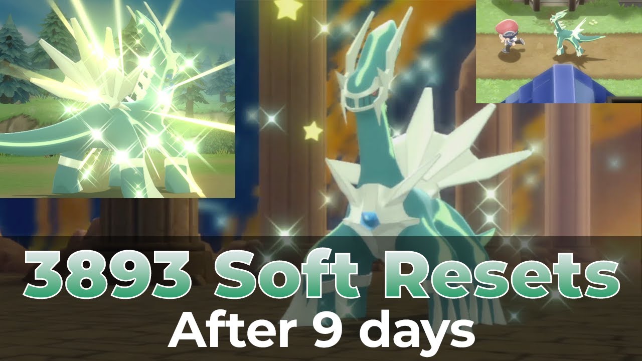 SHINY DIALGA 3893 SOFT RESETS | Pokemon Brilliant Diamond Shiny Dialga after 9 days under odds