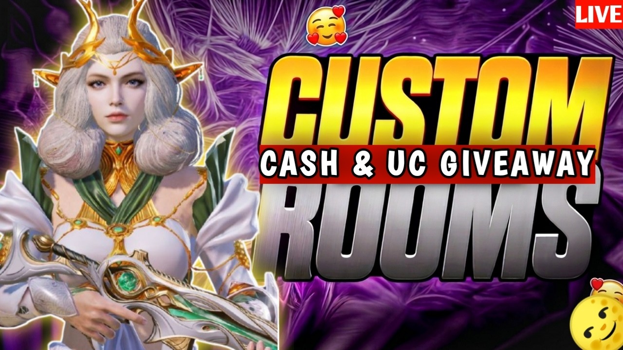 Pubg Mobile Live Custom Rooms | Uc And Cash Prize Rooms | Pubg Live Rooms