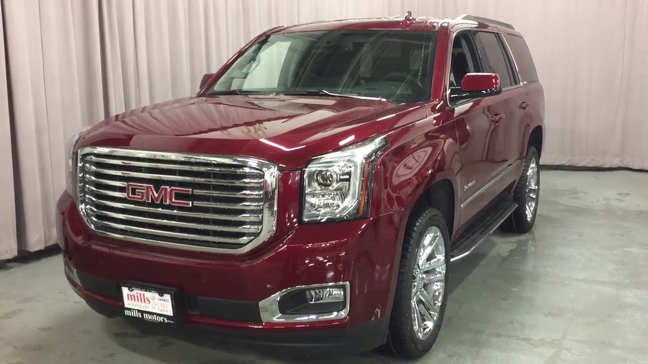 2018 GMC Yukon 4WD SLT Hands Free Hatch Blu Ray DVD Red Oshawa ON Stock #180524