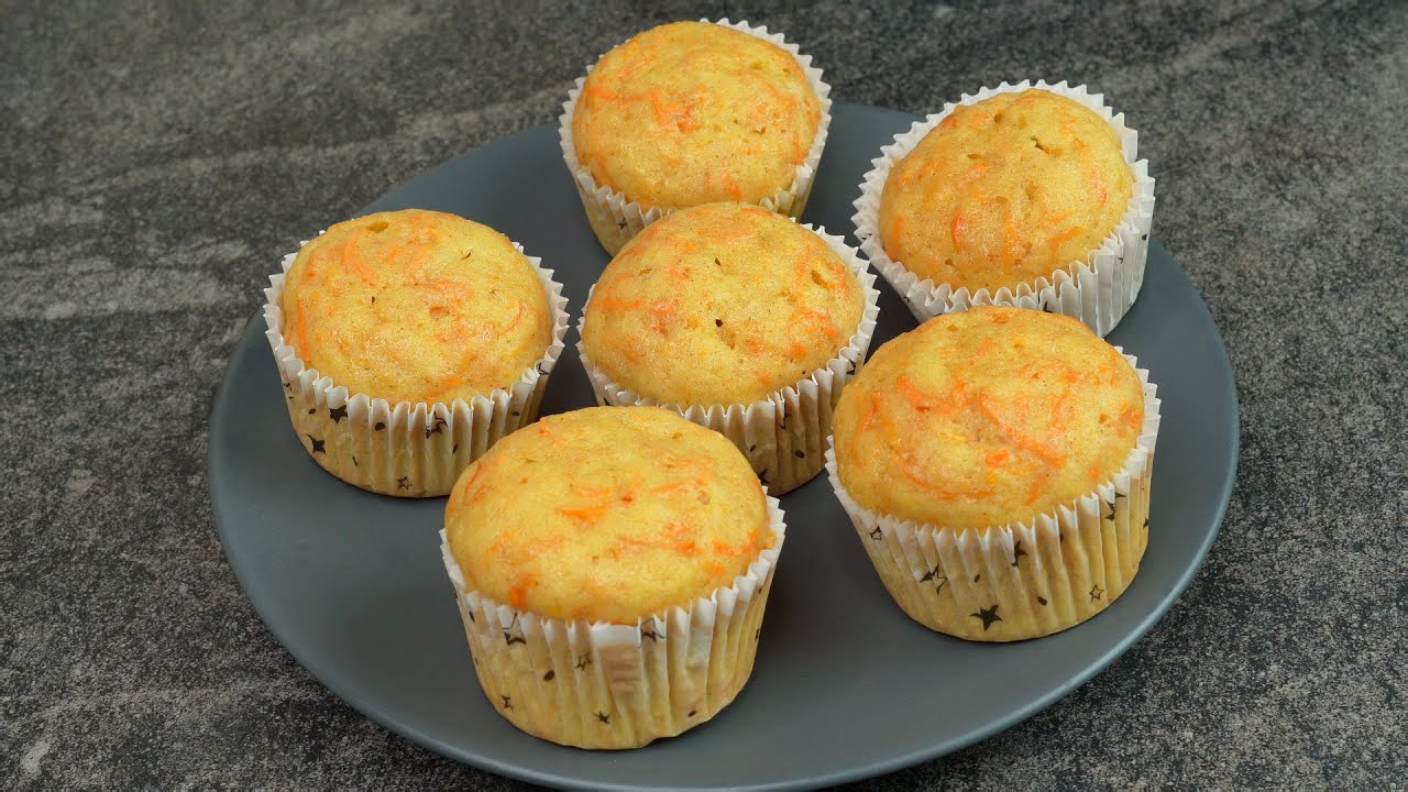Carrot Ginger Breakfast Cupcake - Flavorful Soft Best For Breakfast