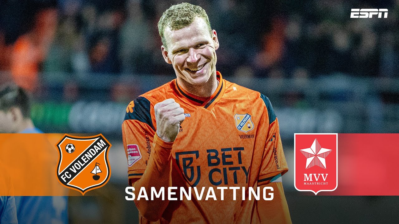 HENK VEERMAN 2️⃣ keer TREFZEKER voor VOLENDAM 🔶 | Samenvatting FC Volendam - MVV Maastricht