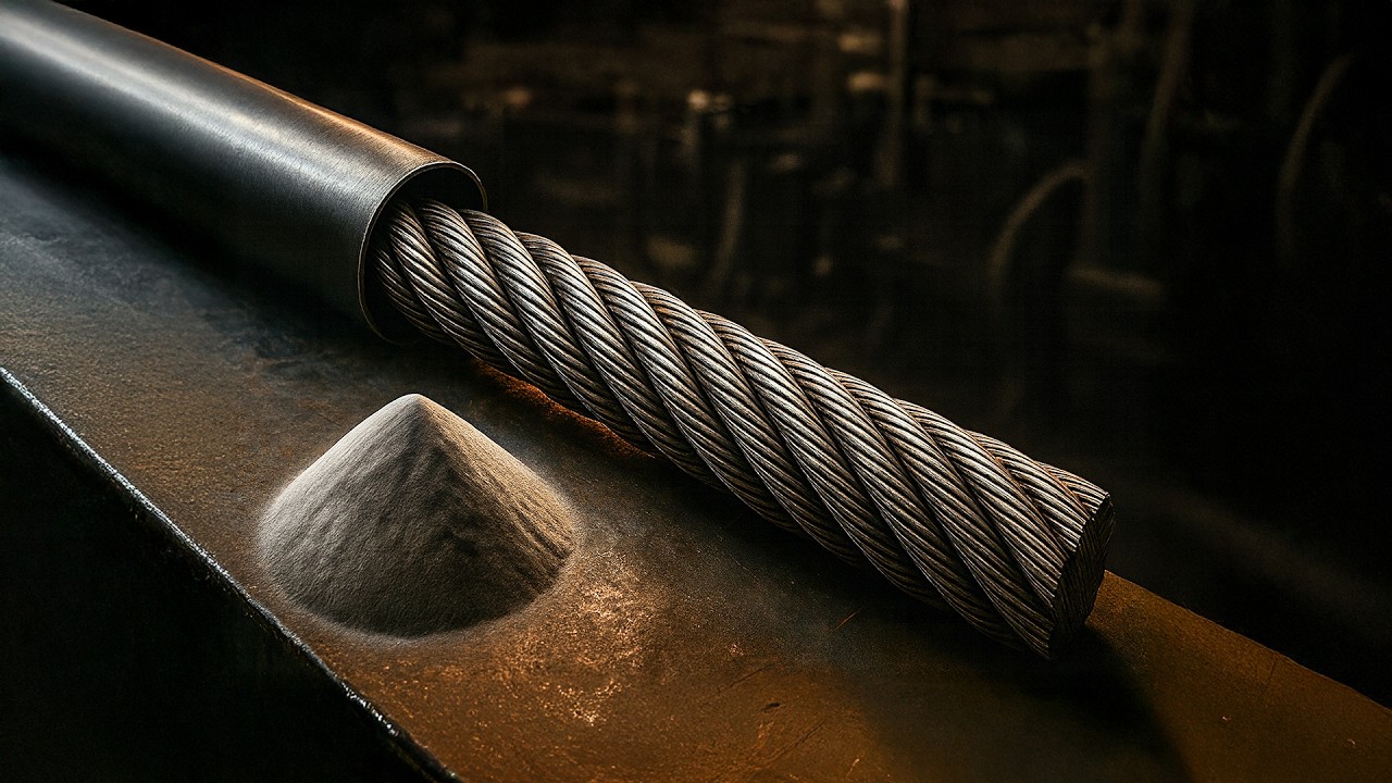 De Cable de Acero a Cuchillo de Damasco Gigante | Forja Tradicional Paso a Paso