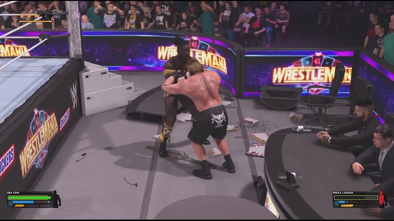 WWE 2K26Almost spinning.Verses.Brock Lesnar.