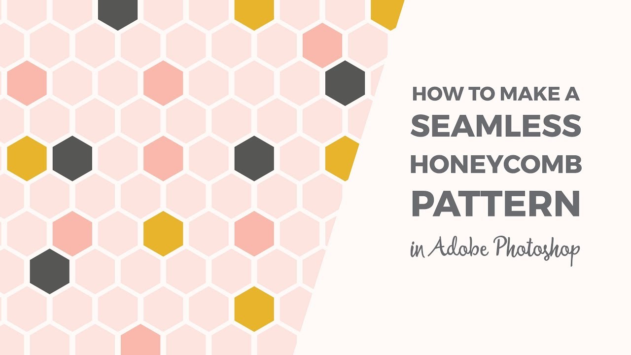 How to make a seamless honeycomb pattern Photoshop