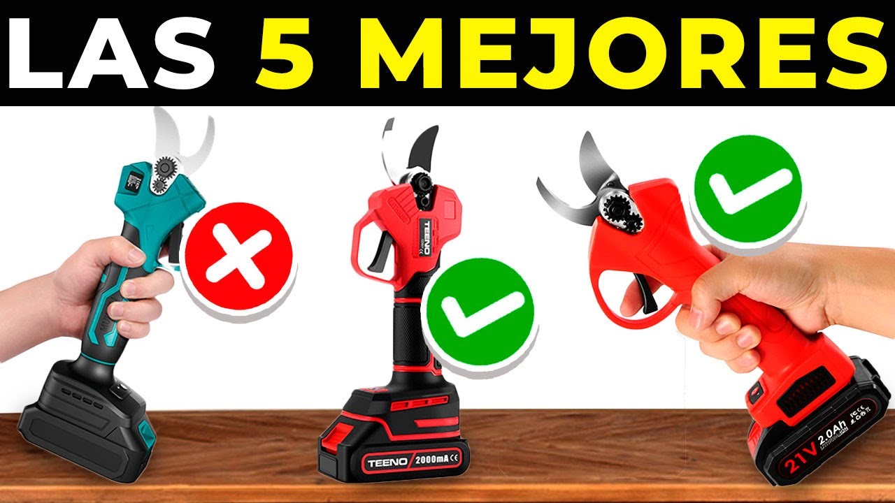 😮 Las 5 Mejores TIJERAS de PODAR a BATERÍA de Amazon (2025) | Baratas y Profesionales | Eléctricas