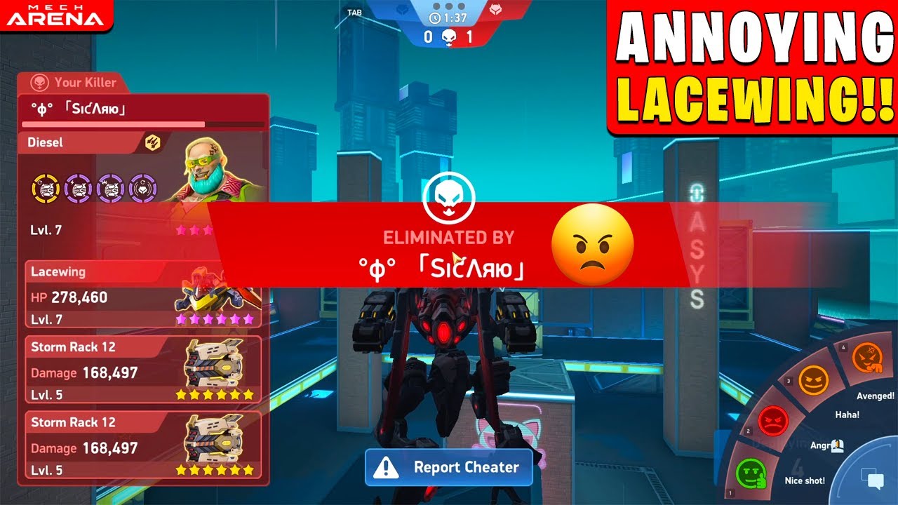 His LACEWING was Super Annoying to Deal With | Mech Arena | 1v1 Custom