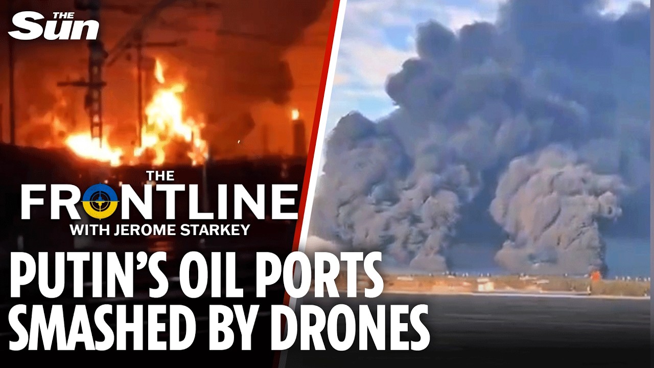 Ukraine HAMMERS Russian oil in triple strike on Baltics as Putin's precious icebreaker is sunk