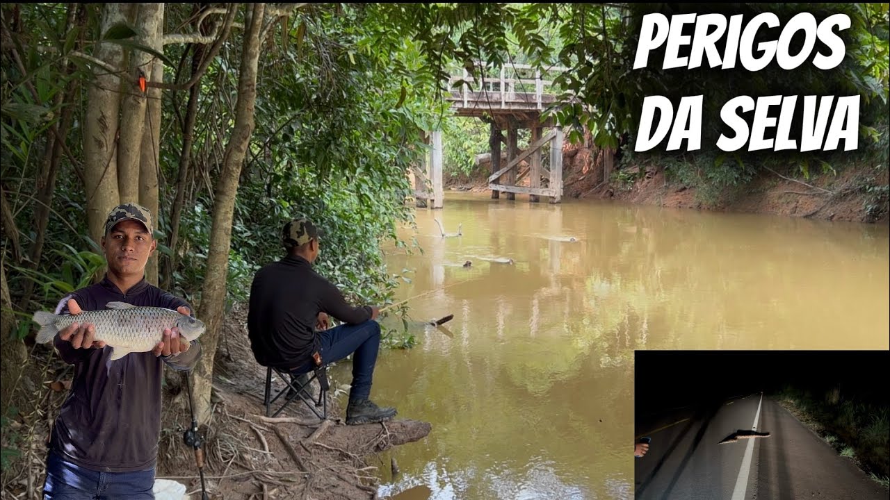 PESCARIA CAIPIRA em Um Rio Cheio de PEIXES, Todo CUIDADO é Pouco Nessas Horas. 