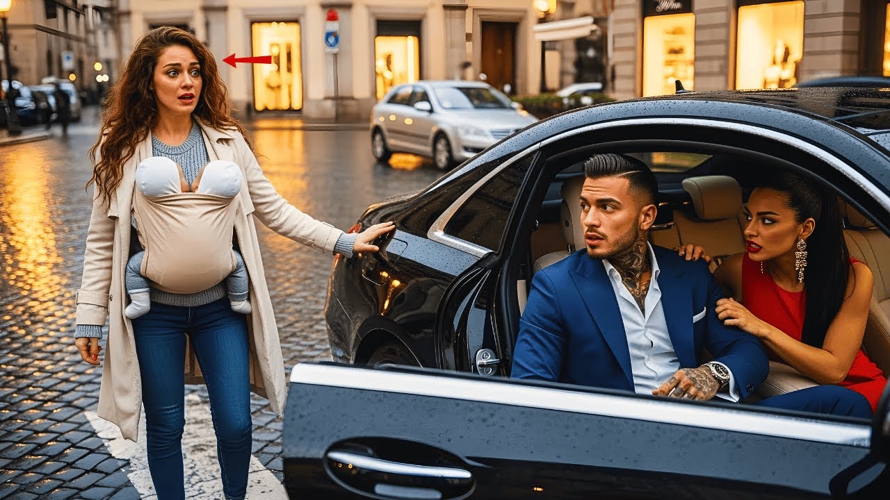 THE MAFIA BOSS STOPPED HIS CAR — HIS EX WAS CROSSING WITH TWINS WHILE HIS FIANCÉE SAT BESIDE HIM