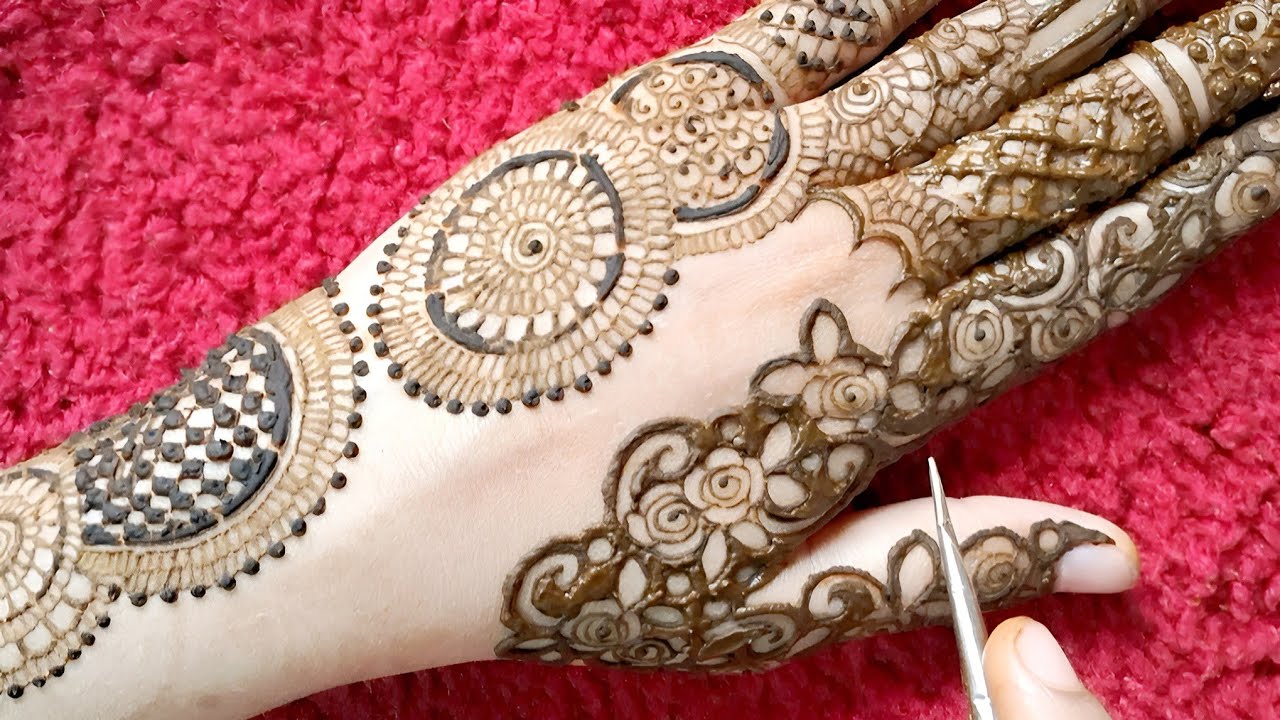 Eid Special Back Hand Mehndi Design | Easy Mehndi Design Step by Step ✨🌙