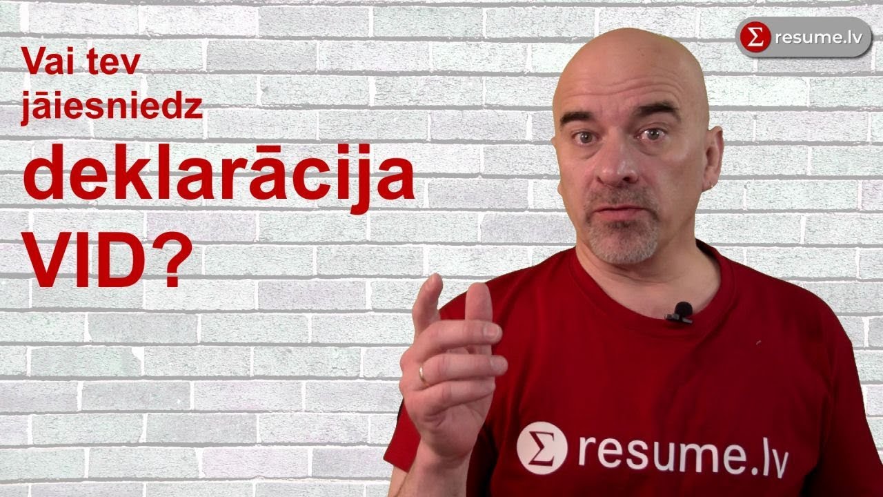 Vai tev jāiesniedz deklarācija VID