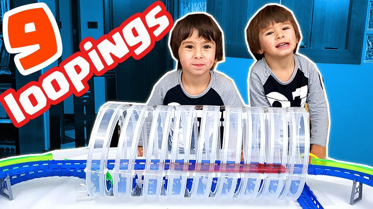 PISTA de COCHES SUPER RAPIDOS con 9 LOOPINGS!! Wave Racers Deluxe