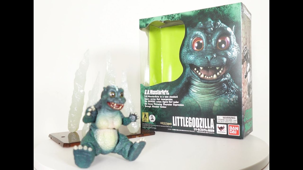 Распаковка и обзор фигурок S.H. Monsterarts Little Godzilla & Crystals из фильма «Годзилла против...