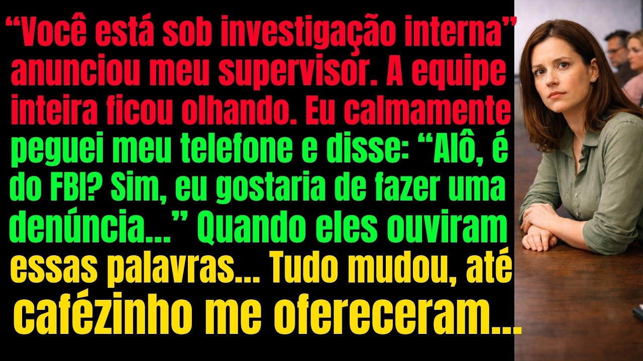 Meu gerente disse que eu estava sob investigação — então liguei para meu verdadeiro empregador.