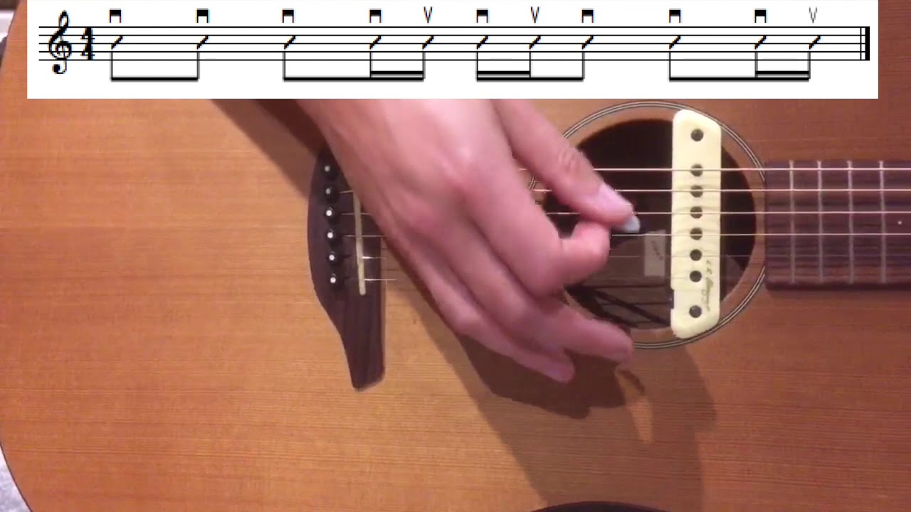 Gitarrkomp - Strumming utvecklad