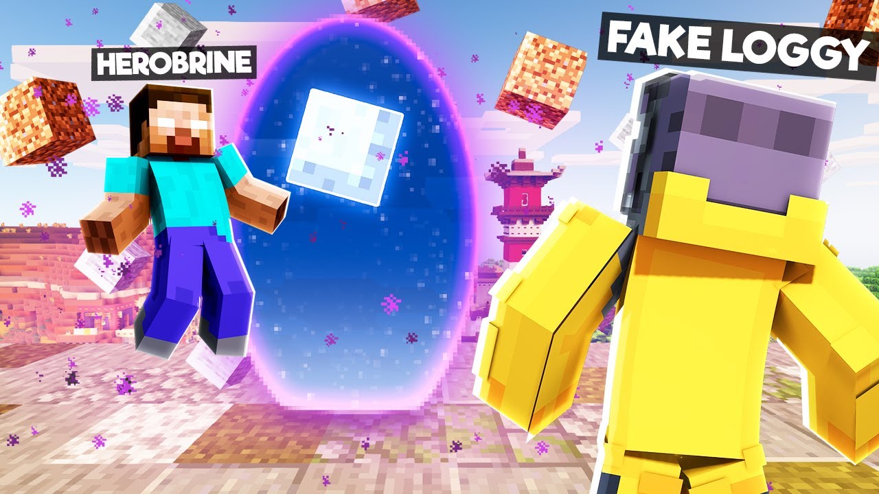 FAKE LOGGY SUMMON HEROBRINE IN DUBAI CITY | MINECRAFT