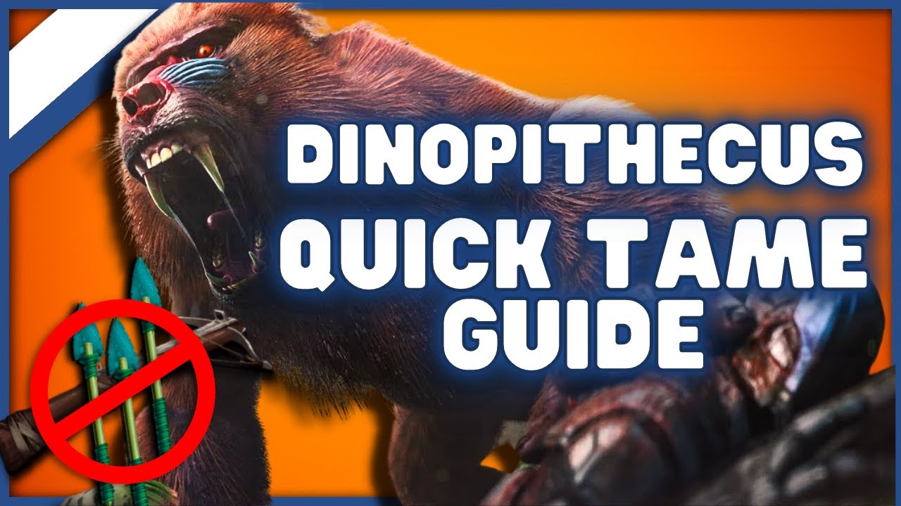 How To Tame A Dinopithecus Ark Taming Guide Lost Island