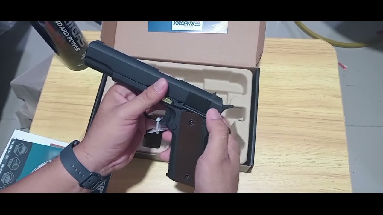UNBOXING MY AIRSOFT PISTOL (WE 1911) #toygunonly #replica #1911 #airsoftpistol 