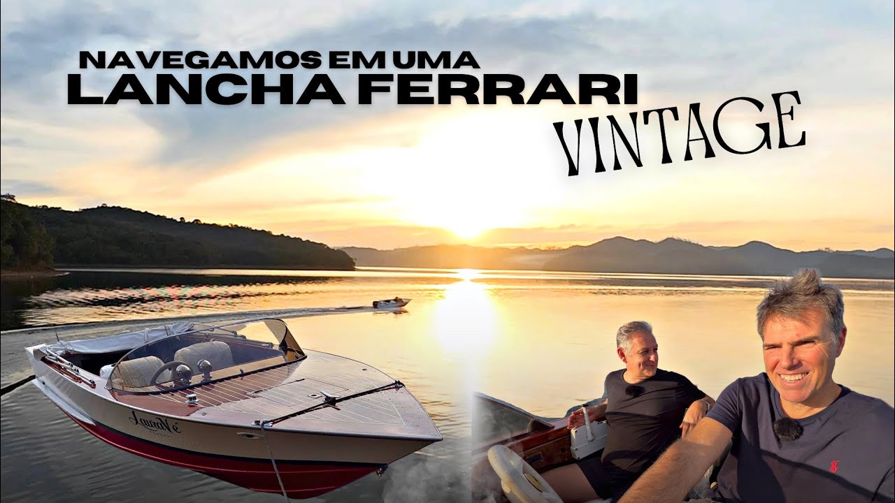 Navegamos numa clássica ferrari dos anos 70