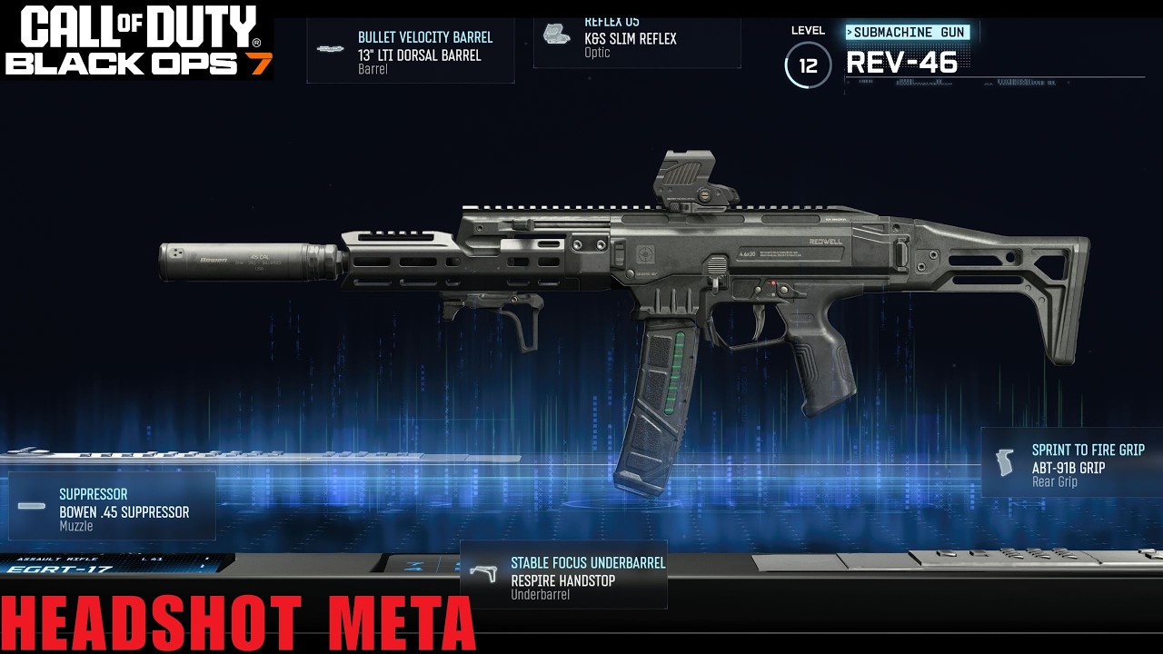 NEW META FOR HEADSHOTS  REV-46 SMG - Call of Duty Black ops 7 #codbo7 #rev46 #cod