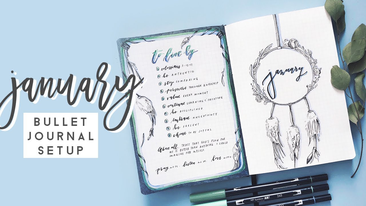 Plan With Me | January 2018 Bullet Journal Setup