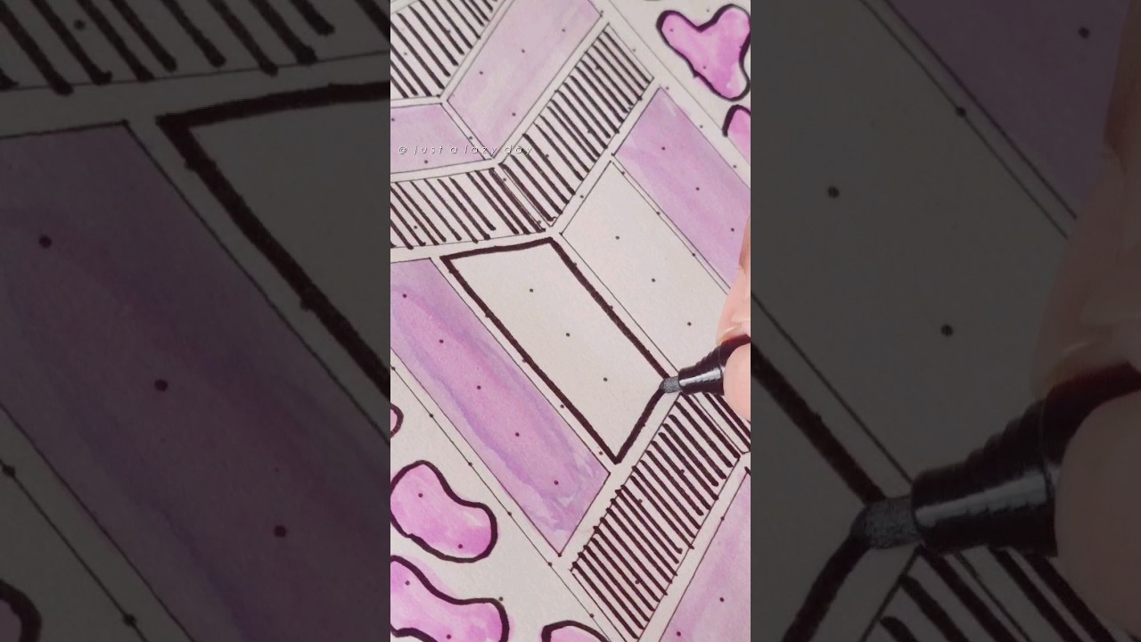 BTS aesthetic doodle 💜Day-1 