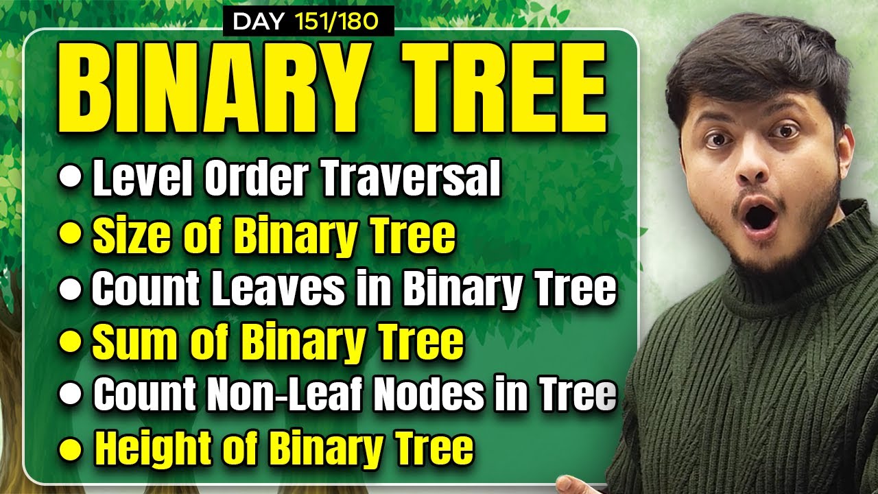 Binary Tree Problems For Technical Interview | Size of Binary Tree | Height of Binary Tree