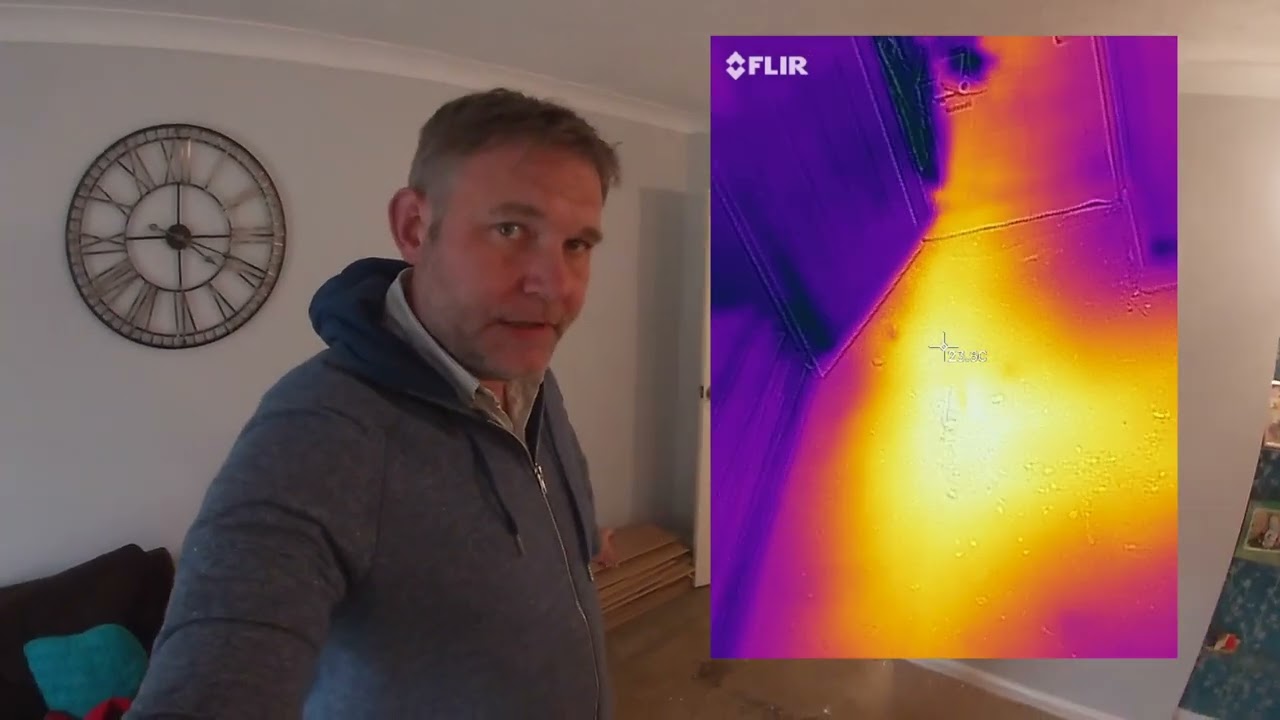 AJ back in the UK (How to fix a leaking pipe in a concrete floor)