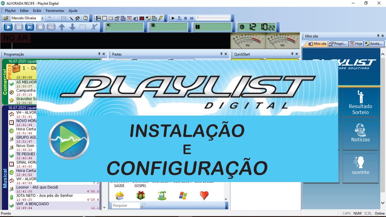 PLAYLIST DIGITAL   Instalação e Configuração