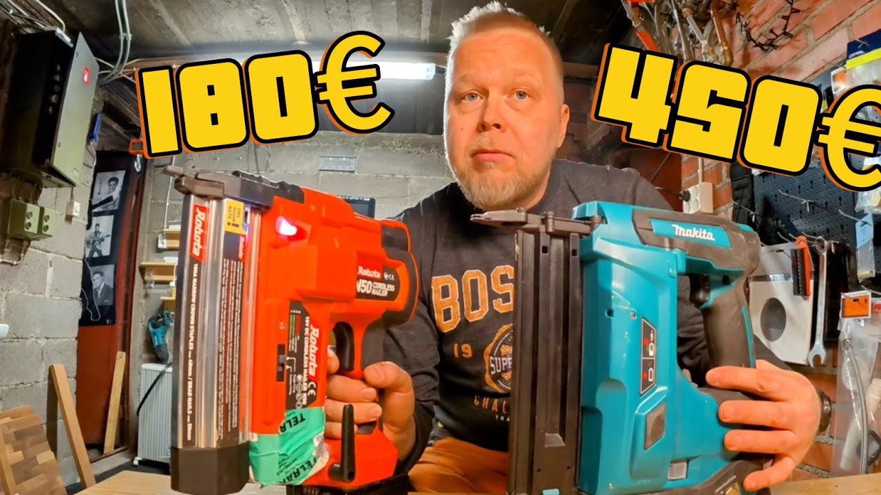 Naulain vertailu - Robota VS. Makita