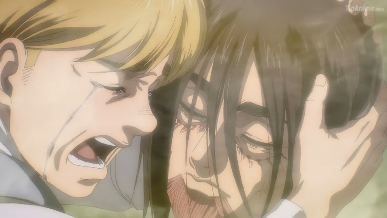 Armin llora al ver la cabeza de Eren 😭| Shingeki no Kyojin: The Final
