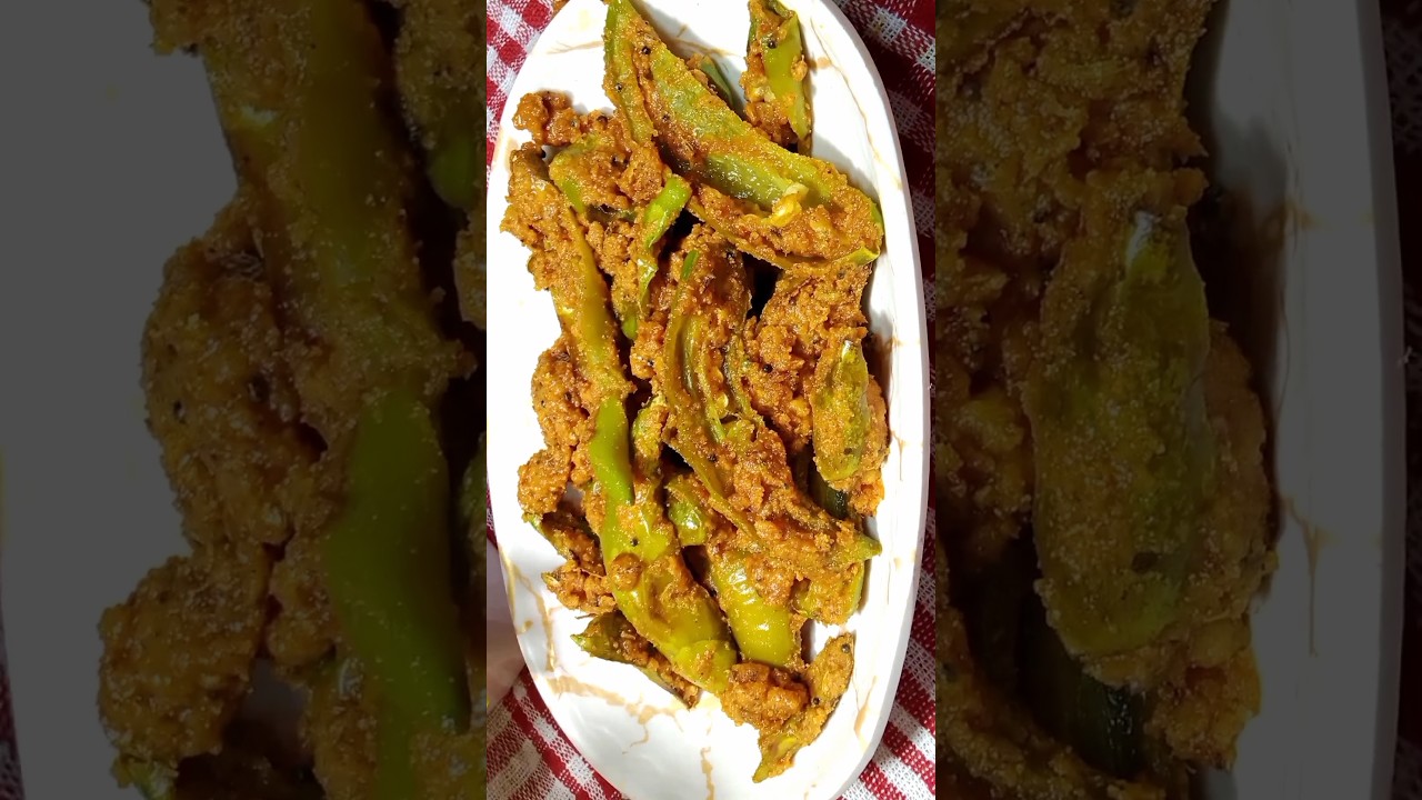 चटपटी बेसन वाली हरी मिर्च 🔥/ Besan mirchi recipe / masala mirch recipe / hari mirch ke tarpoliye