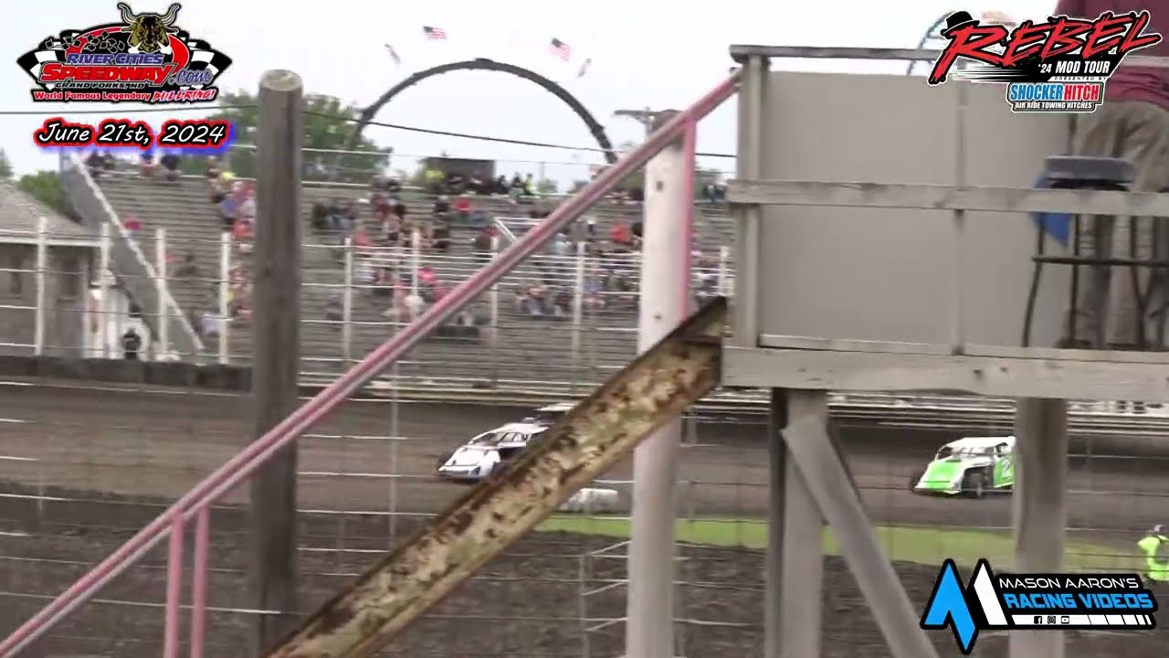River Cities Speedway WISSOTA Midwest Modified Heats (Rebel MOD Tour) (6/21/24)