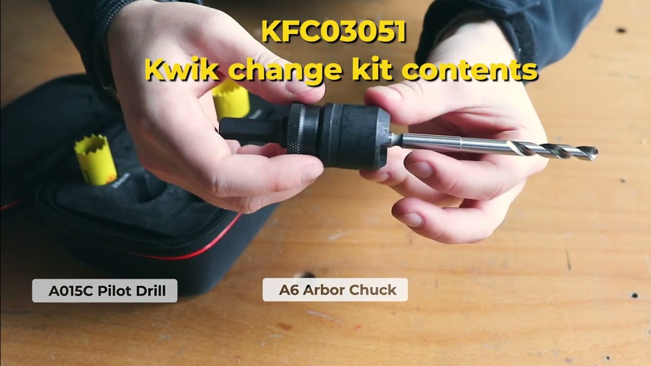 Starrett Kwik-change arbor system (electricians kit)