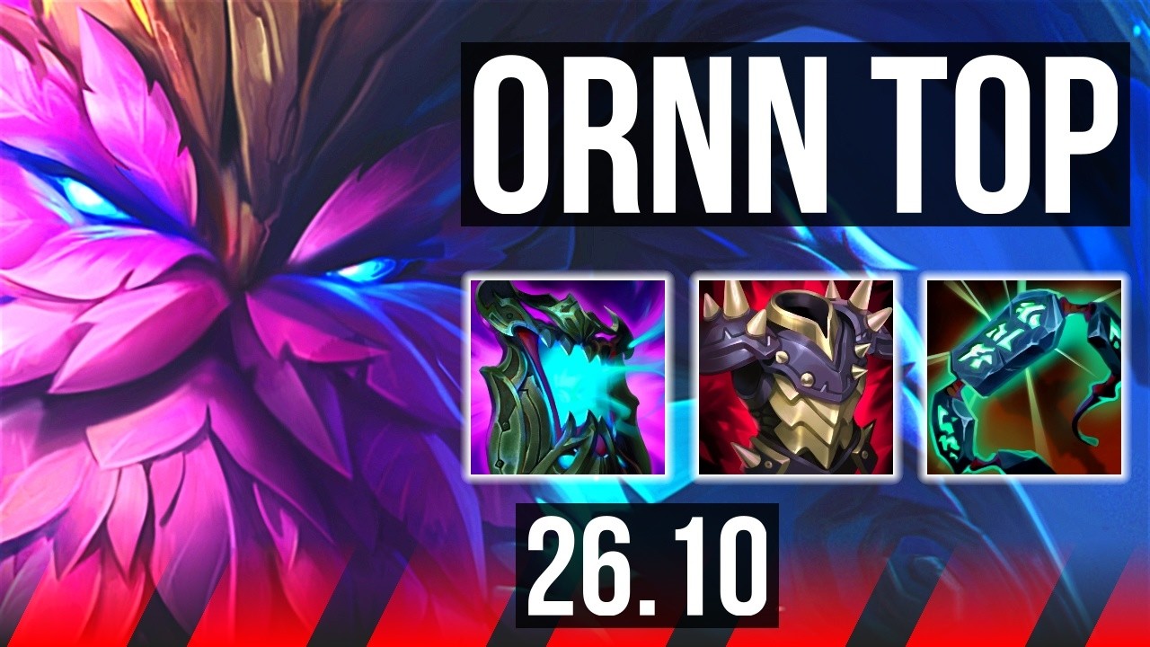 ORNN vs NASUS (TOP) | Good KDA: 9/1/9 | EUW Master | 26.10