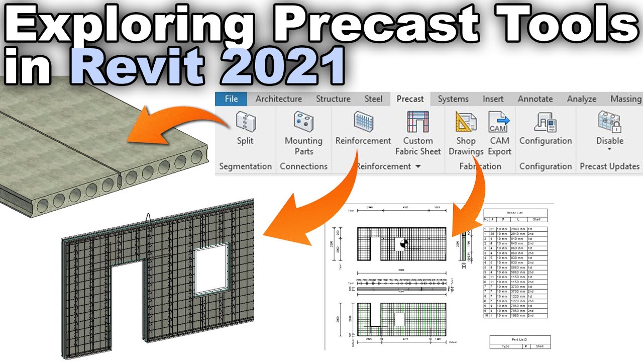 Exploring the NEW Precast Tools in Revit 2021