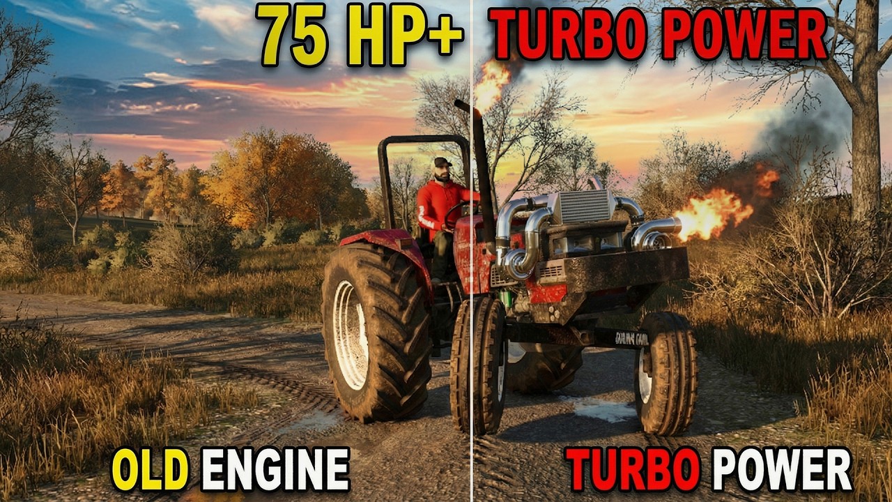 75HP TURBO POWER! 🔥 Mahindra Arjun 605 Engine Change & First Look | Hof Bergmann | FS25 | Kaleryt