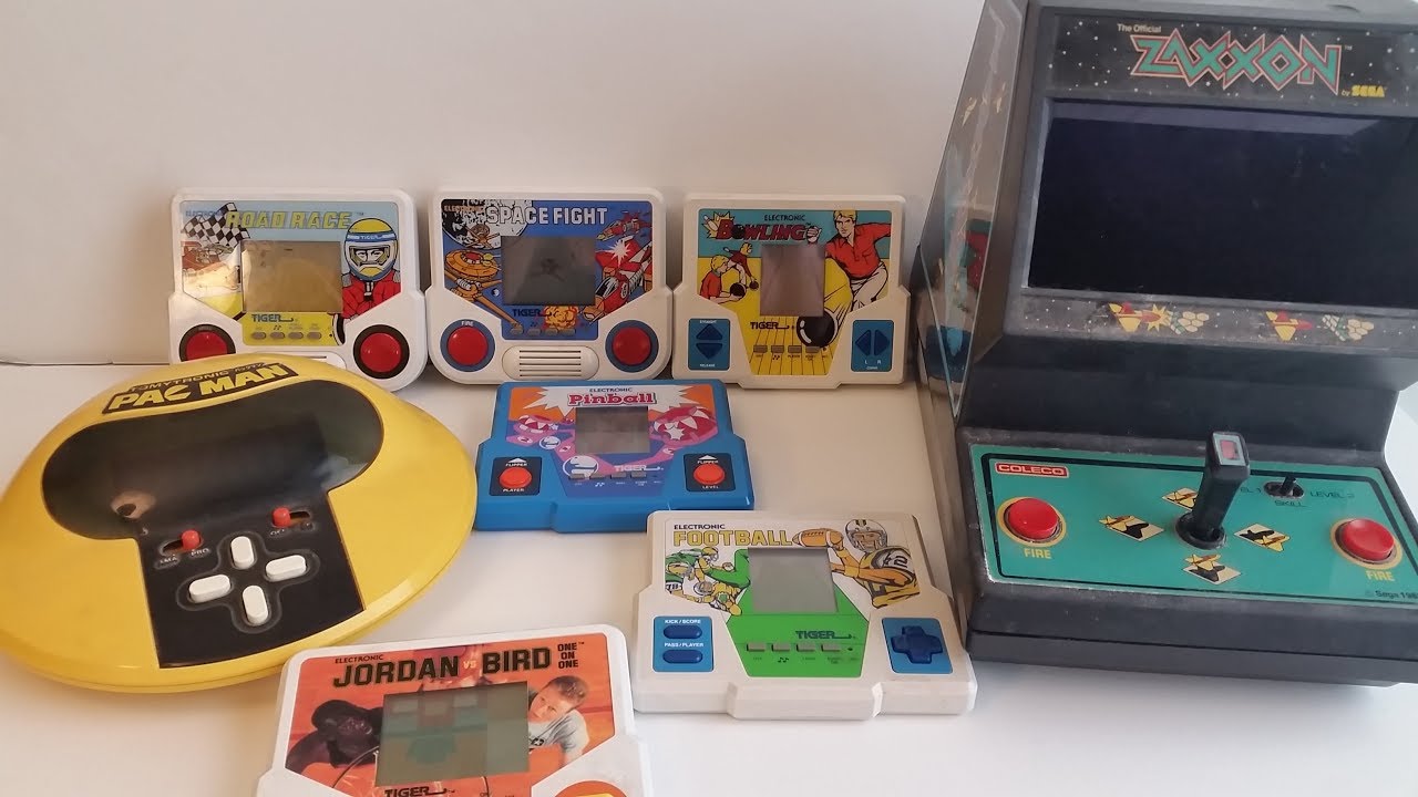 Classic electronic hand held games from the 80's & 90's