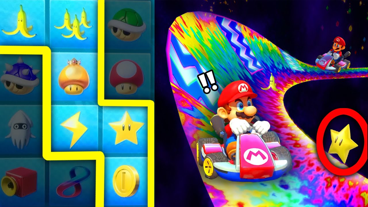 Mario Kart but ONLY using YELLOW Items