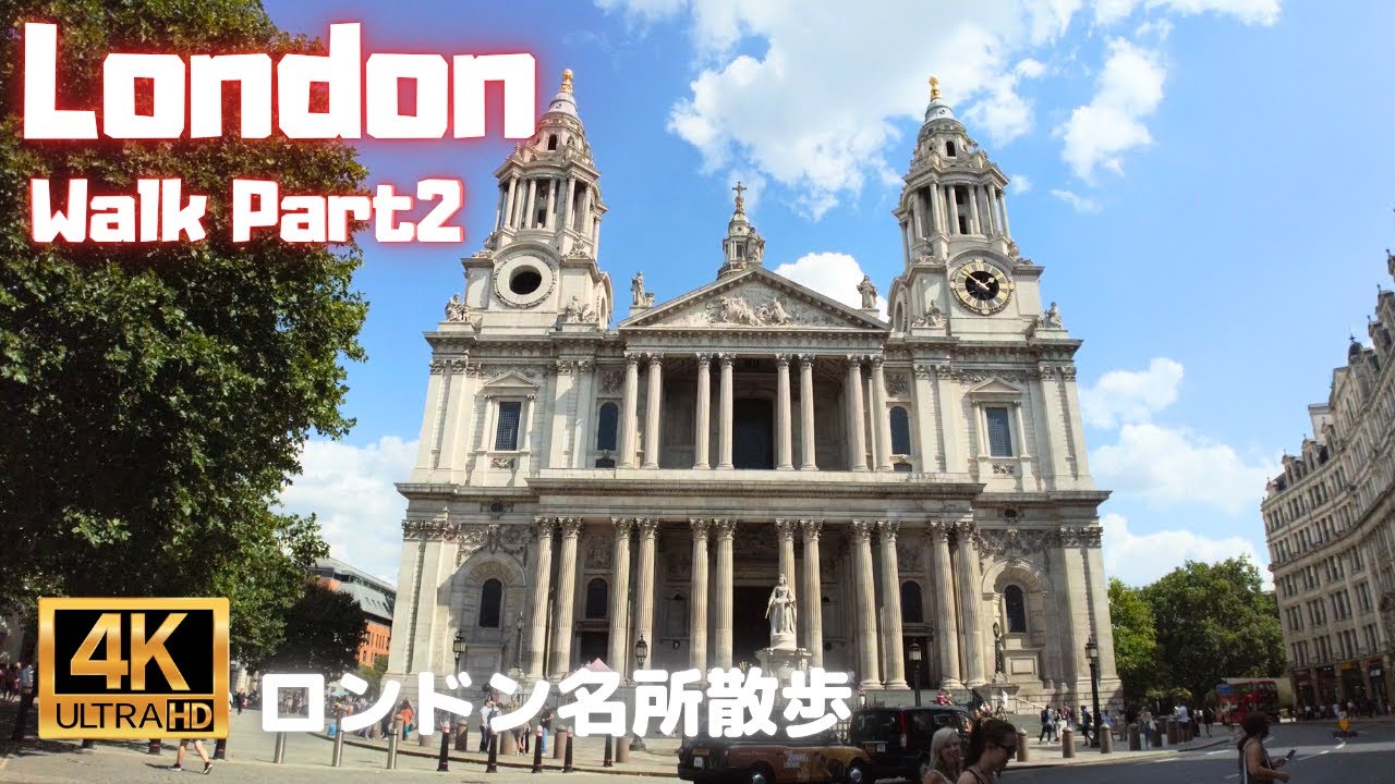 【London Walking Tour】From King's Cross Station to St paul's cathedral | 4K/60fps Virtual Walk