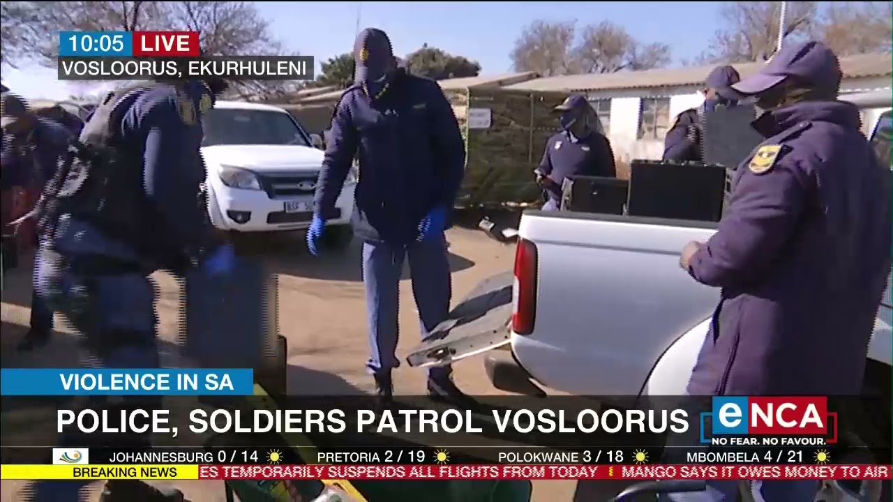Police, soldiers patrol Vosloorus