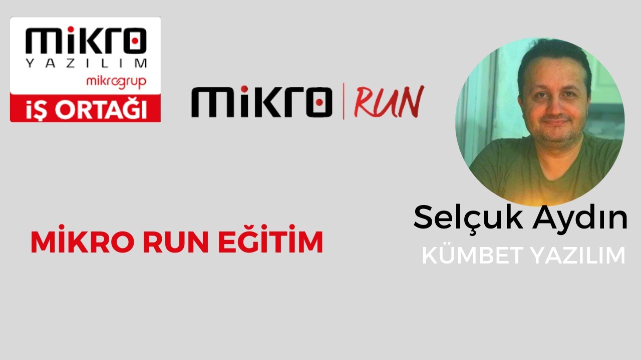 Mikro Yazılım Eğitimleri, Mikro Run Eğitim Serisi, Mikro Run Hakkında Detaylı Bilgiler