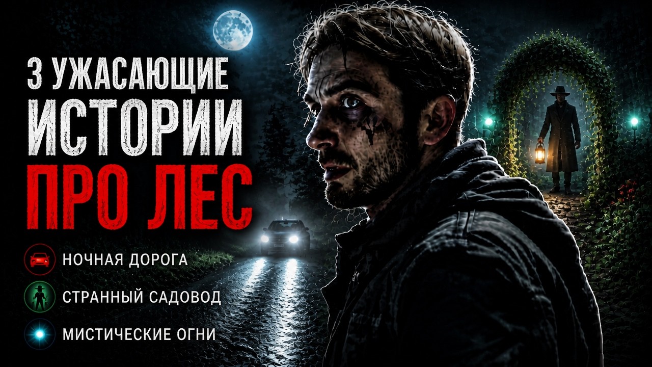 ОГНИ В ЛЕСУ. Страшные Истории ПРО ЛЕС (3в1)
