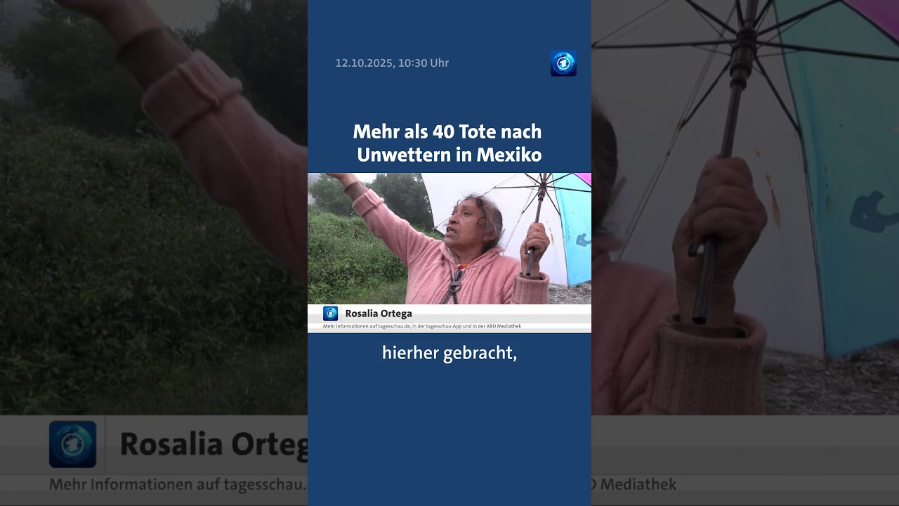 Starke Regenf&auml;lle haben ganze Landstriche Mexikos unter Wasser gesetzt. #mexiko #tagesschau